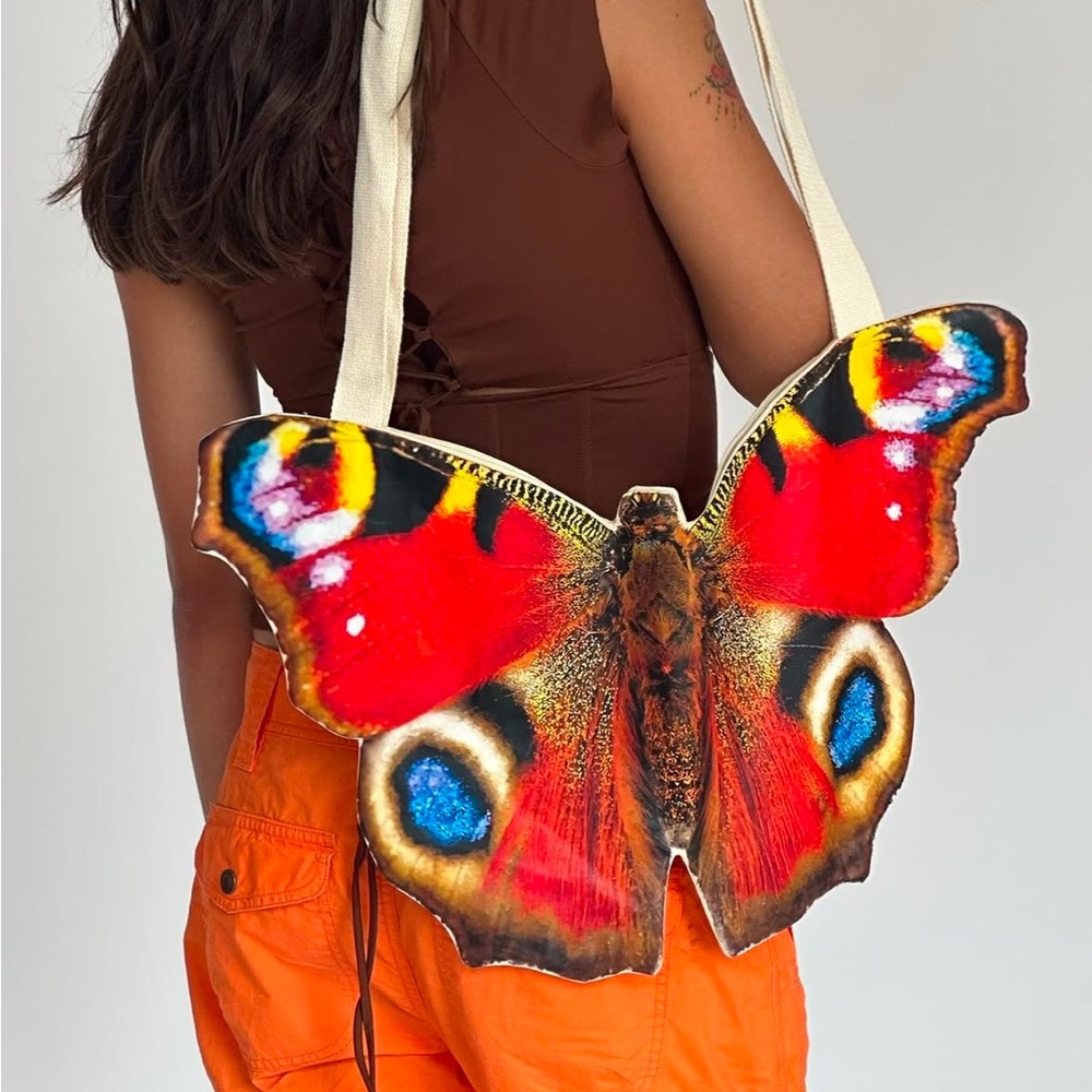 tyler mcgillivary butterfly tote purse
